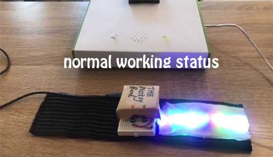 The LED lgiht in normal working state