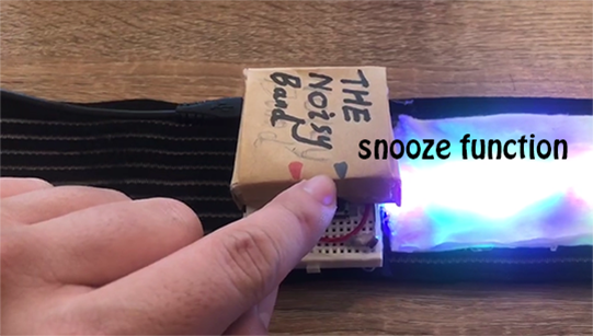The button of snooze function