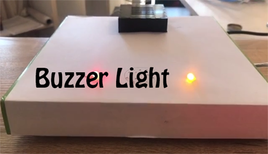 The buzzer light on the base station